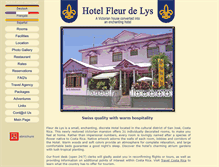 Tablet Screenshot of hotelfleurdelys.com